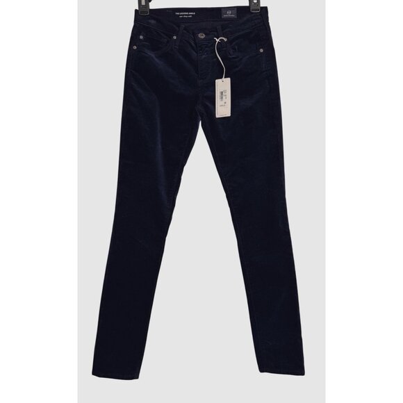 AG The Legging Ankle Size 24 Super Skinny Ankle Dark Blue Velvet NWT Adriano - Picture 7 of 9